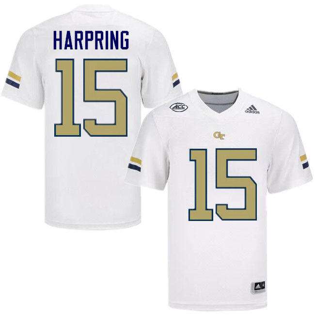 Luke Harpring Georgia Tech Jerseys,Georgia Tech Yellow Jackets College Football Uniforms-White